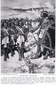 Egyptian infantry, c.1920 by Arthur David McCormick